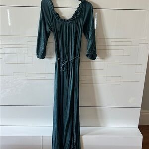 Elegant Teal Maxi Dress